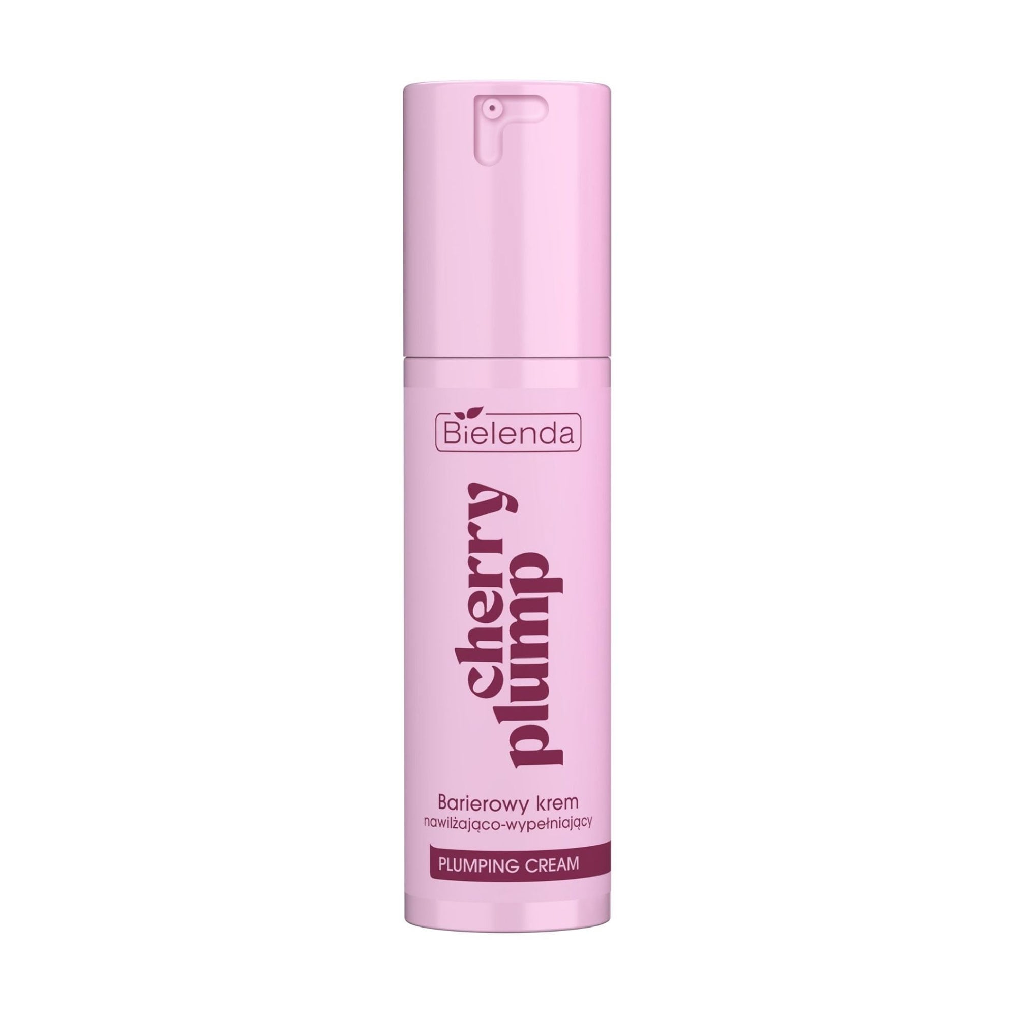 Зволожувальний та наповнювальний крем для обличчя Bielenda Cherry Plump Plumping Cream з бар'єрним ефектом, 50 мл